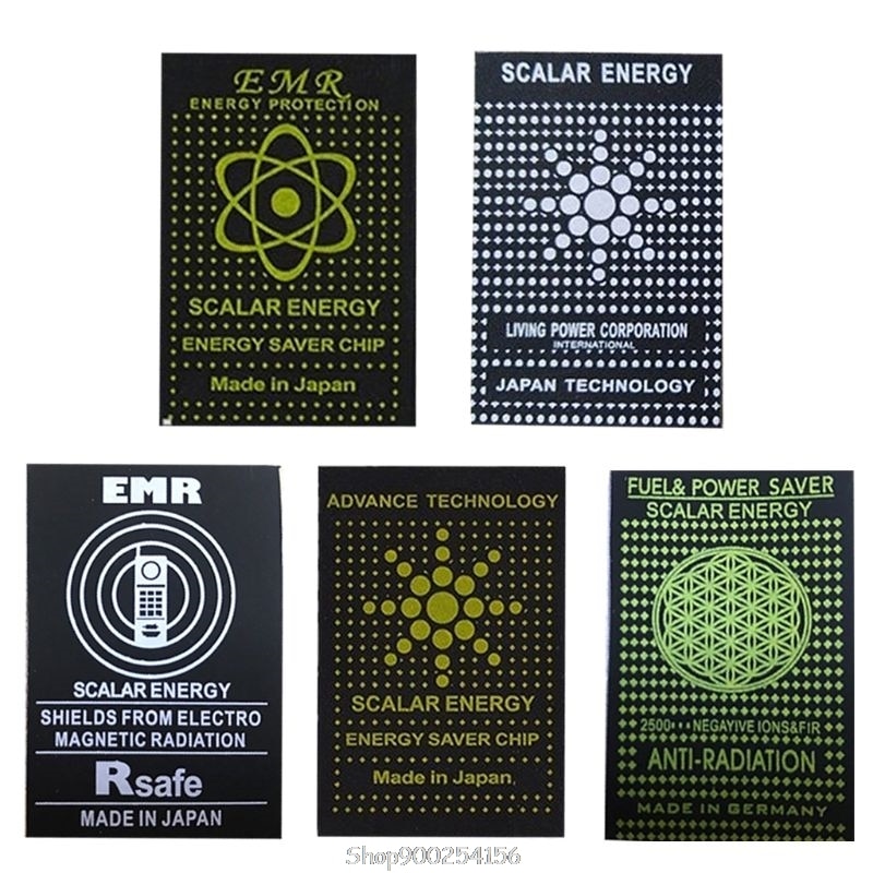 10PCS EMR Scalar Energy Phone Sticker Anti Radiation Chip Shield Paster Laptop Anti EMP EMF Protection O27 20