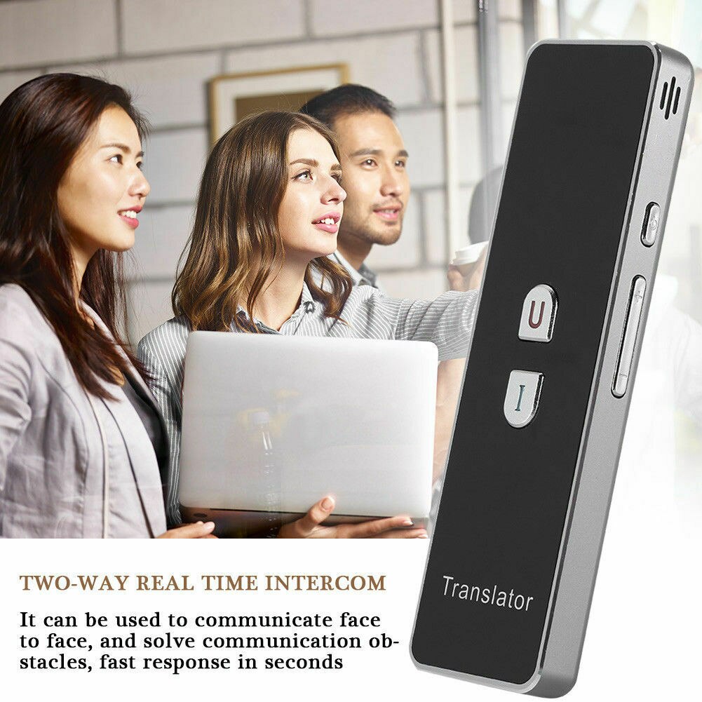 2-Way Portable Smart Voice Translator Instant 40Language Bluetooth Real-timeTranslation Learning Travel Business Text translator: Default Title