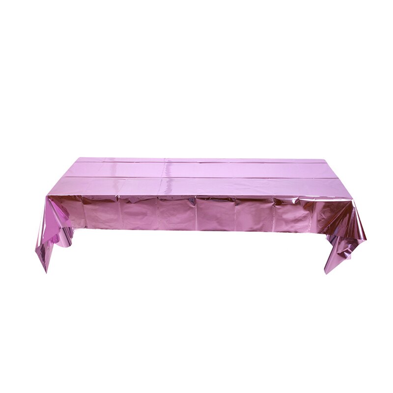 Rose Gold Foil Tablecloth Tablecloth Shiny Tablecloth Suitable for Party Wedding Anniversary Thanksgiving Christmas: Pink