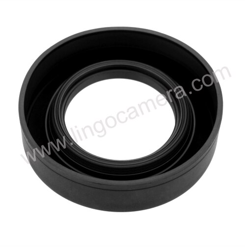 Collapsible Rubber Lens Hood for Canon Nikon Camera