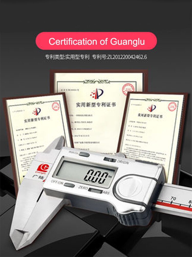 0-150mm 6inch Guanglu brand ABS Origin Digital Caliper super LCD electronic vernier caliper micrometer gauge