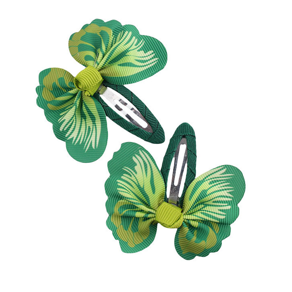 Baby hair accessories 1 Pair Baby Girls Accessories Bowknot Butterfly Hairpin Headdress baby girl clothes Accessories: C