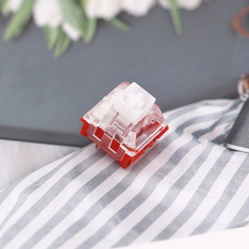 Keypro kailh-boks, kongelig marineblå, jadepink, krystal, tung boks, 3- bens kontakter,  ip56 vandtætte, kompatible cherry mx-kontakter: Orange / Sort kontakt