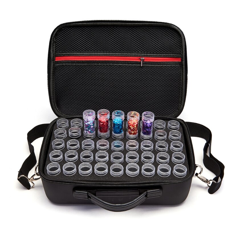 Diamant schilderij accessoires kralen 54 opbergflessen diamant borduurwerk multifunctionele kit opbergdoos koffer draagtas