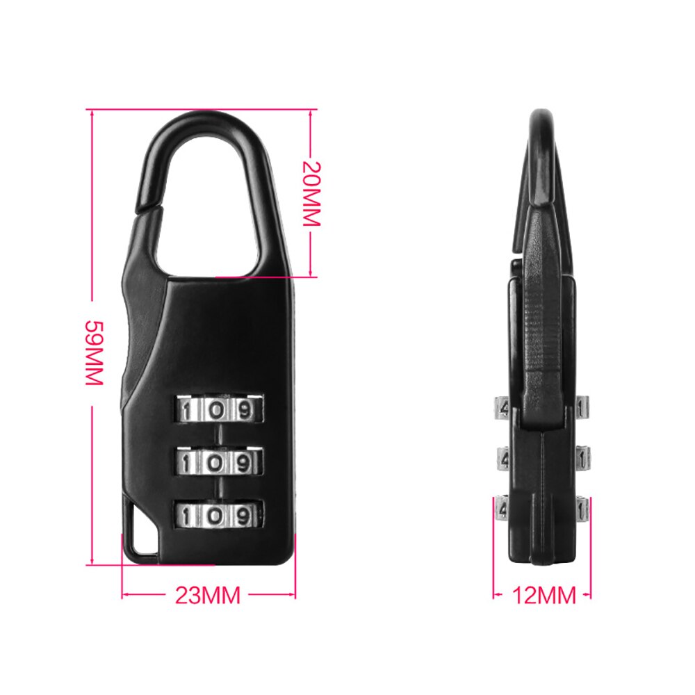 Combinatie Password Lock Zinklegering Veiligheidsslot Koffer Bagage Codeslot Kast Kast Locker Hangslot