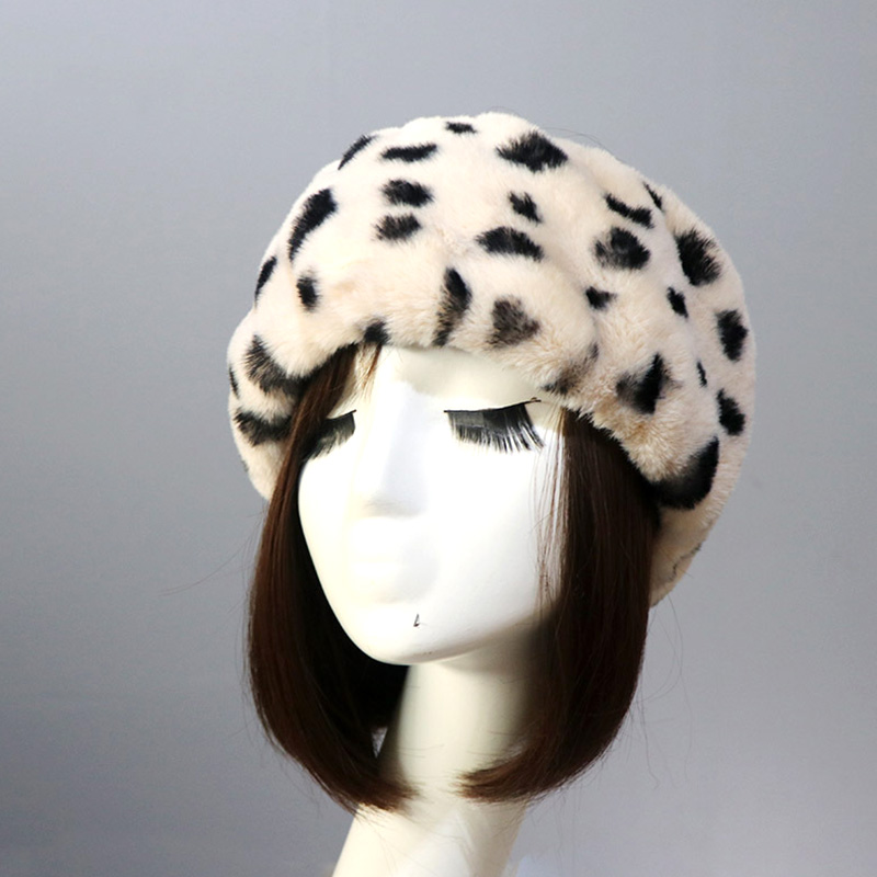 Winter Elastic Earmuffs Turban Thick Furry Hairband Fluffy Russian Faux Fur Women Fur Headband Hat Outdoor Earwarmer Ski Hats