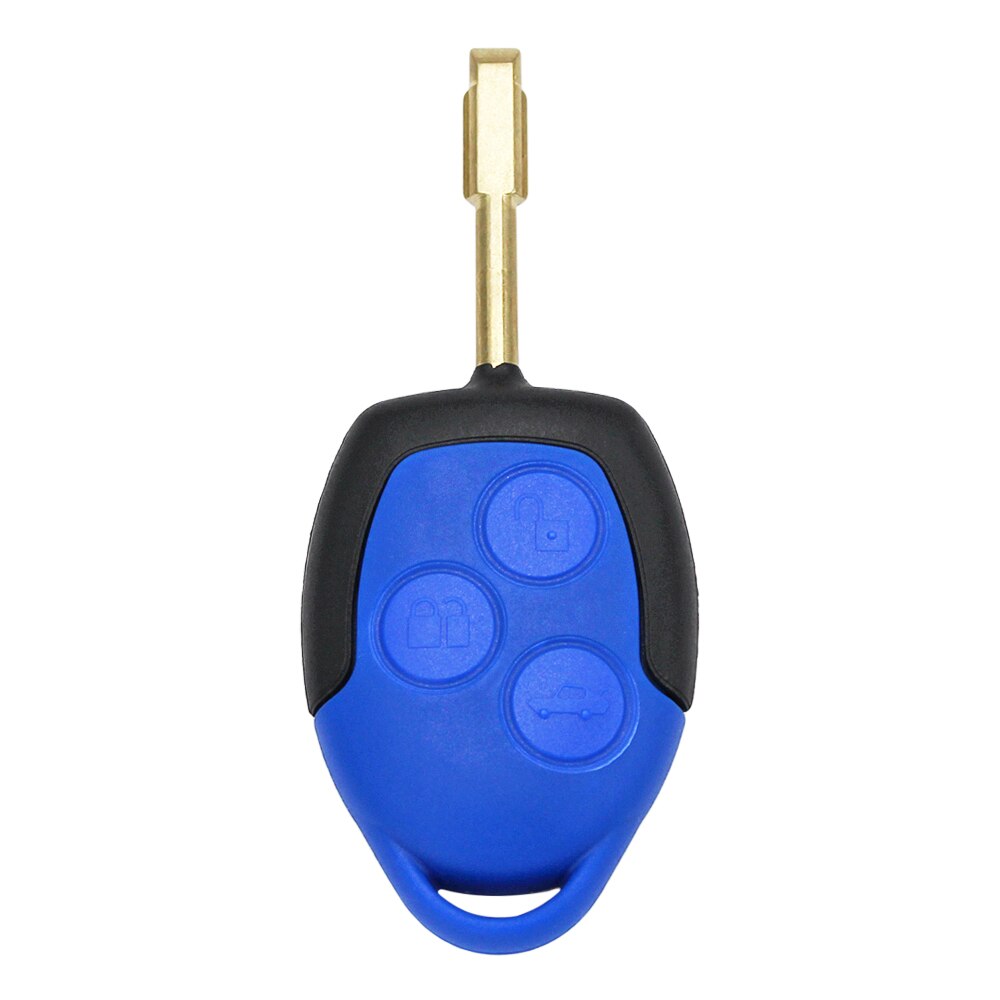 Clé télécommande à 3 boutons 433MHz ID63, puce électrique pour Ford Transit WM VM 2006 P/N: FO21 Blade: Black Head