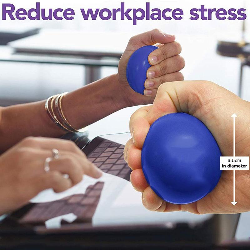 Soft Anti Stress Ball Toys Reduce Worksplace Stress Squeeze Round Ball Stress Pressure Relief Inspire Caring Novelty Funny Toy