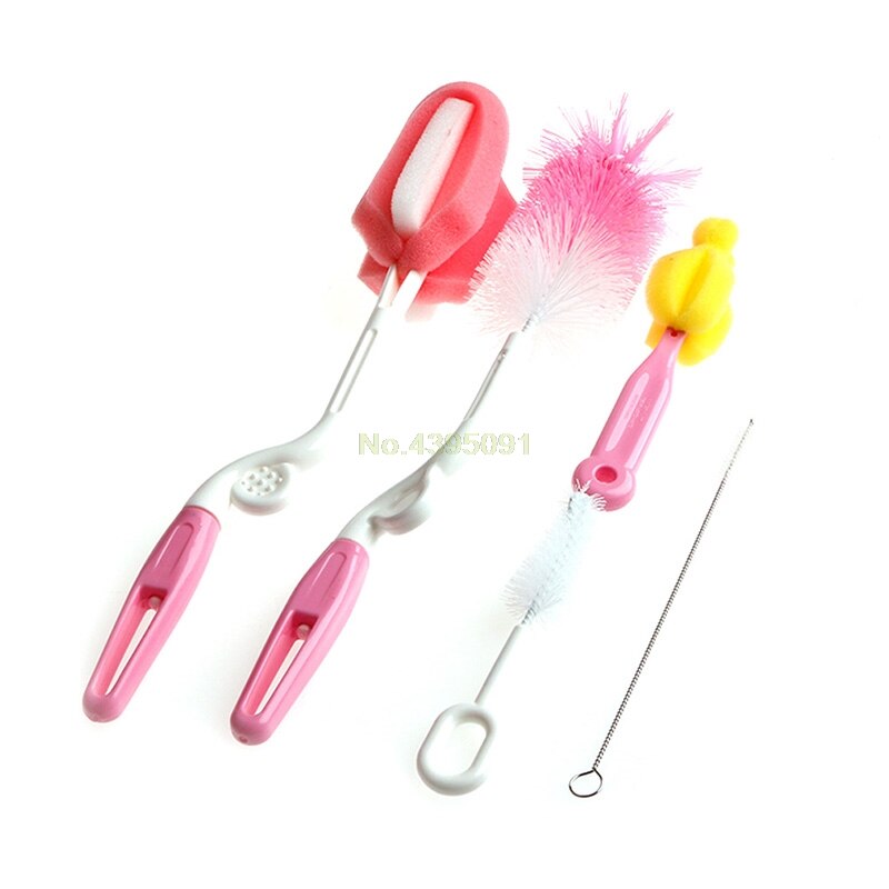 5PCS Theepot Nozzle Uitloop Buis Nylon Reinigen Baby Melk Fles Tepel Schoon Borstel