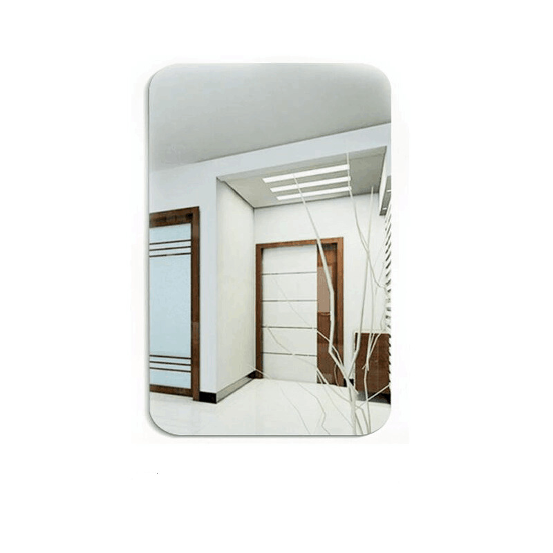 Fogli di specchio flessibili piastrelle di specchio acriliche autoadesive adesivi murali specchio Non in vetro per la decorazione domestica: 27x42 cm