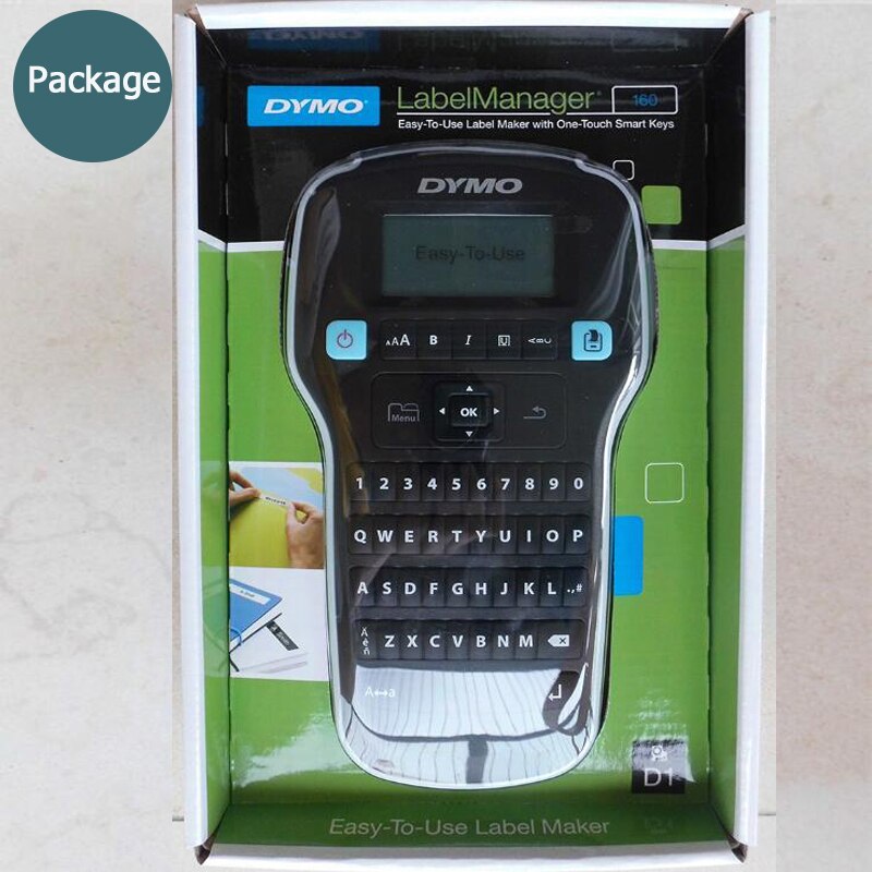 Dymo  lm160 etiketprintere til dymo  d1 6/9/12mm etiketbåndkassette plus 40910 40913 40916 40917 40918 40919 etiketbånd