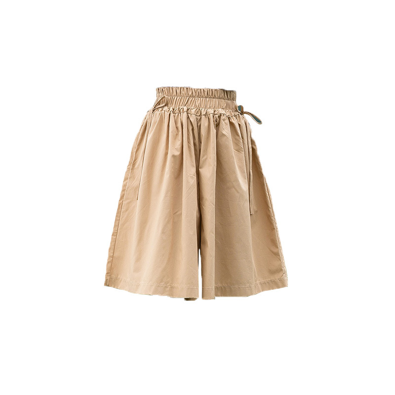 Girls Culottes Summer Trousers Big Boys Girls Loose Children'S Casual High-Waisted Wide-Legged Trousers 4-13Y