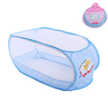 Mosquitera para bebé, cuna plegable, cama l, rosa, mosquitera para bebé, red de una sola puerta para cuna