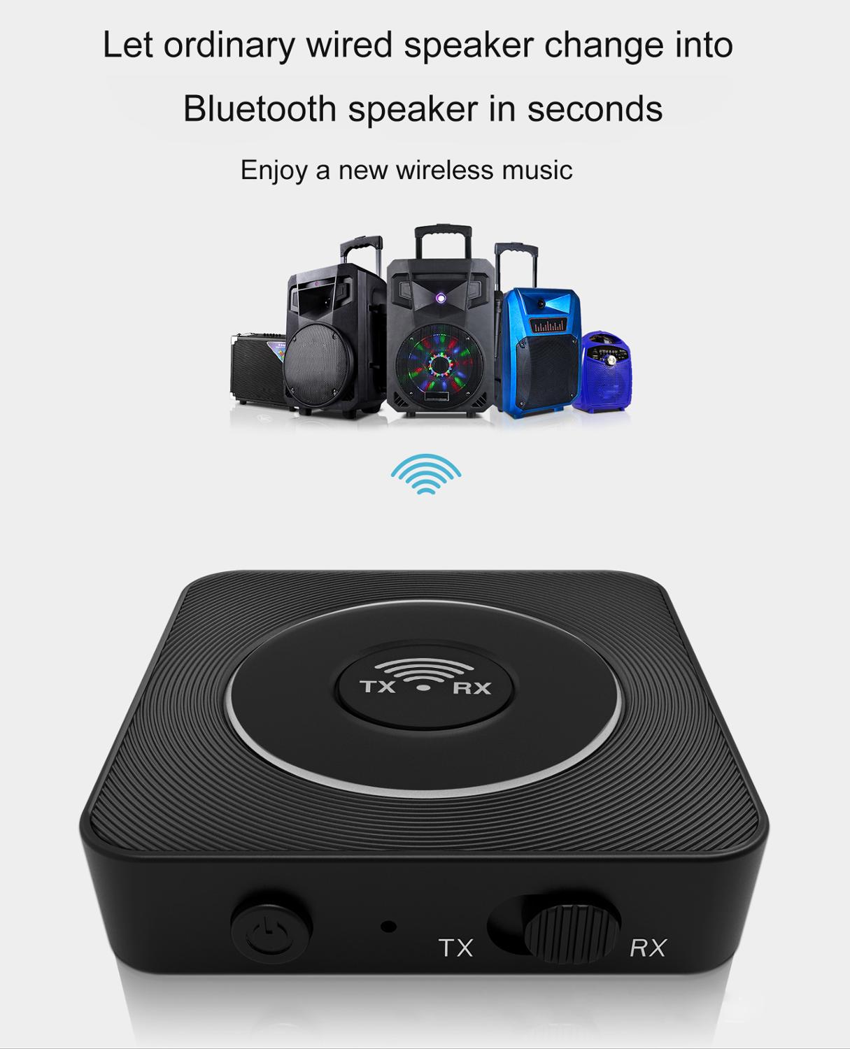 Receptor Bluetooth 5,0 RCA AptX LL, adaptador de música inalámbrico, Jack de 3,5mm, AUX, para TV, auriculares, altavoz, tipo RCA para coche, transmisor de Audio