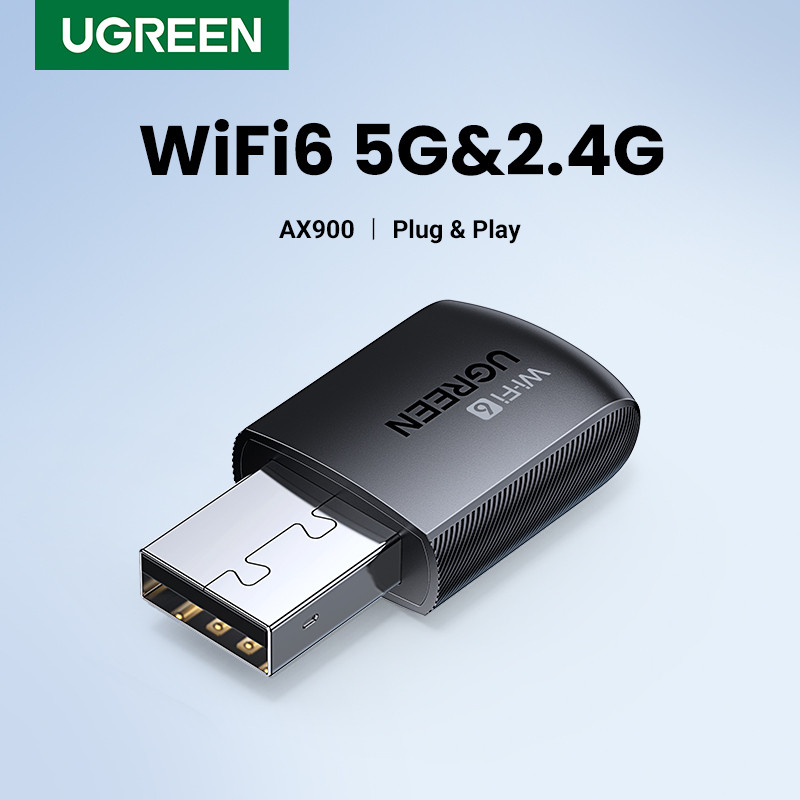Adattatore wifi ugreen  ax900 ax1800 ac1300 wifi 6/5 5 ghz e 2.4 ghz antenna dongle wifi usb per scheda di rete ethernet usb per computer desktop e laptop