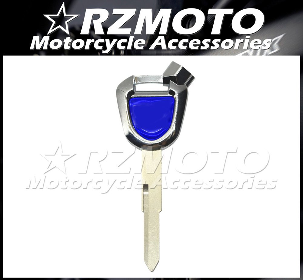 RZMOTO Lot Uncut Blade Motorcycle Key For CB400 CB1000 CB1100 CB1300 HORNET CB500 CB600 CB650 CB750 CB900: R-BLUE