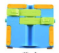 Student Book Shelf Folding Book Easel Multi-functional Reading Tool Book Holder Reading Stand Textbook Rack Children's Good Post: Blue
