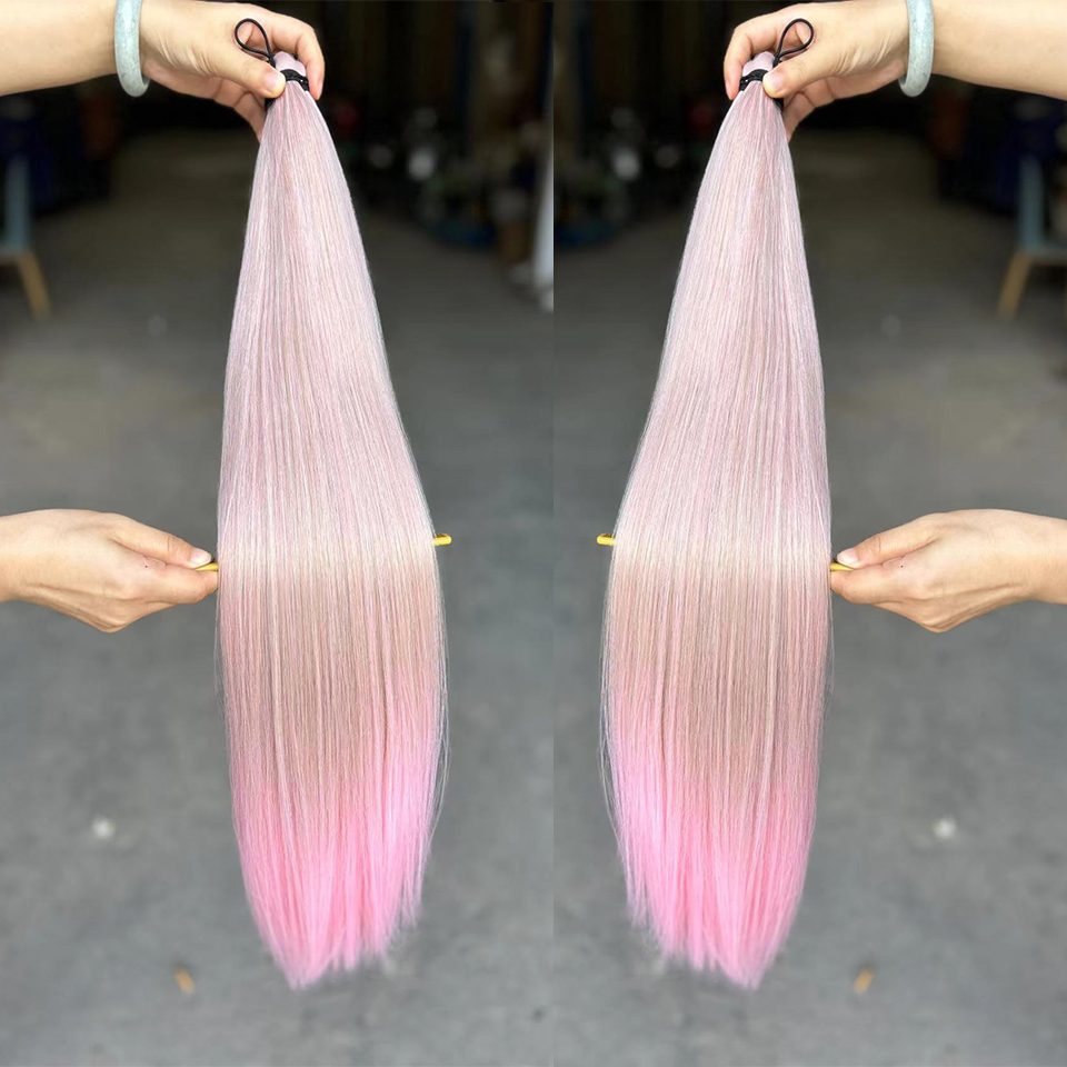 Gerade Pony Haar Bündel Häkeln Zöpfe Haar Synthetische Flechten Haar Ombre Braun Weiche Häkeln Haar Erweiterungen: #35
