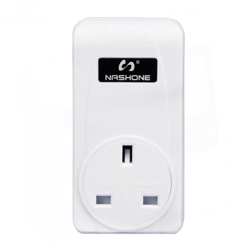 Nashone 110-230V Wireless Heating Thermostat Remote Control Smart Thermostat Temperature Controller EU/US Socket Remote Control: UK Plug