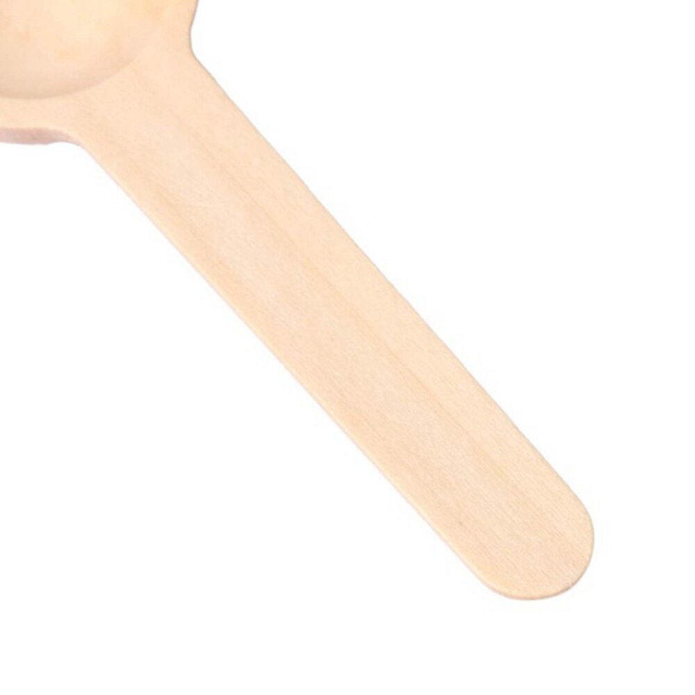 Mini natur trä hem kök matlagningsskedar verktyg scooper salt krydda honung kaffeskedar pack  of 25