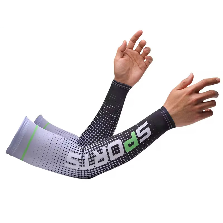 Sommer Sonnencreme Eis Seide Hülse UV Sonnenschutz Kühlung Anti-Slip Arm Ärmel Männer Frauen Outdoor Sport Radfahren: Grau