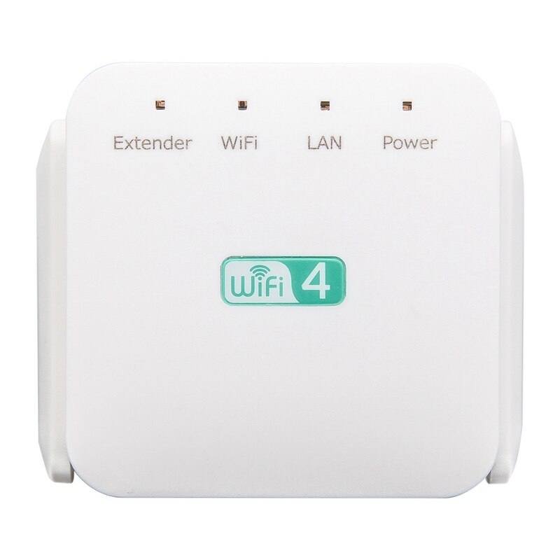 WiFi Signal Extender, Home 300 Mbps Wireless Repeater, WiFi Range Extender Signal Amplification Enhancer-White(EU Plug)