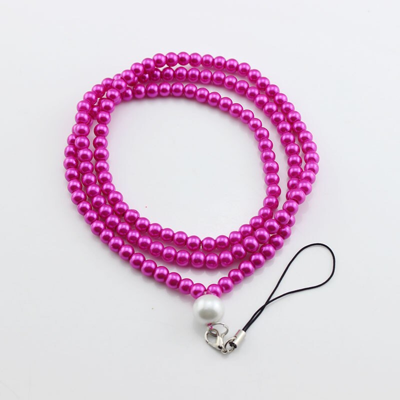 1Pcs Sling Parel Mode Mobiele Telefoon Riemen Lanyard Accessoires Telefoon Camera Universele Lanyard Touw: Rose Pink