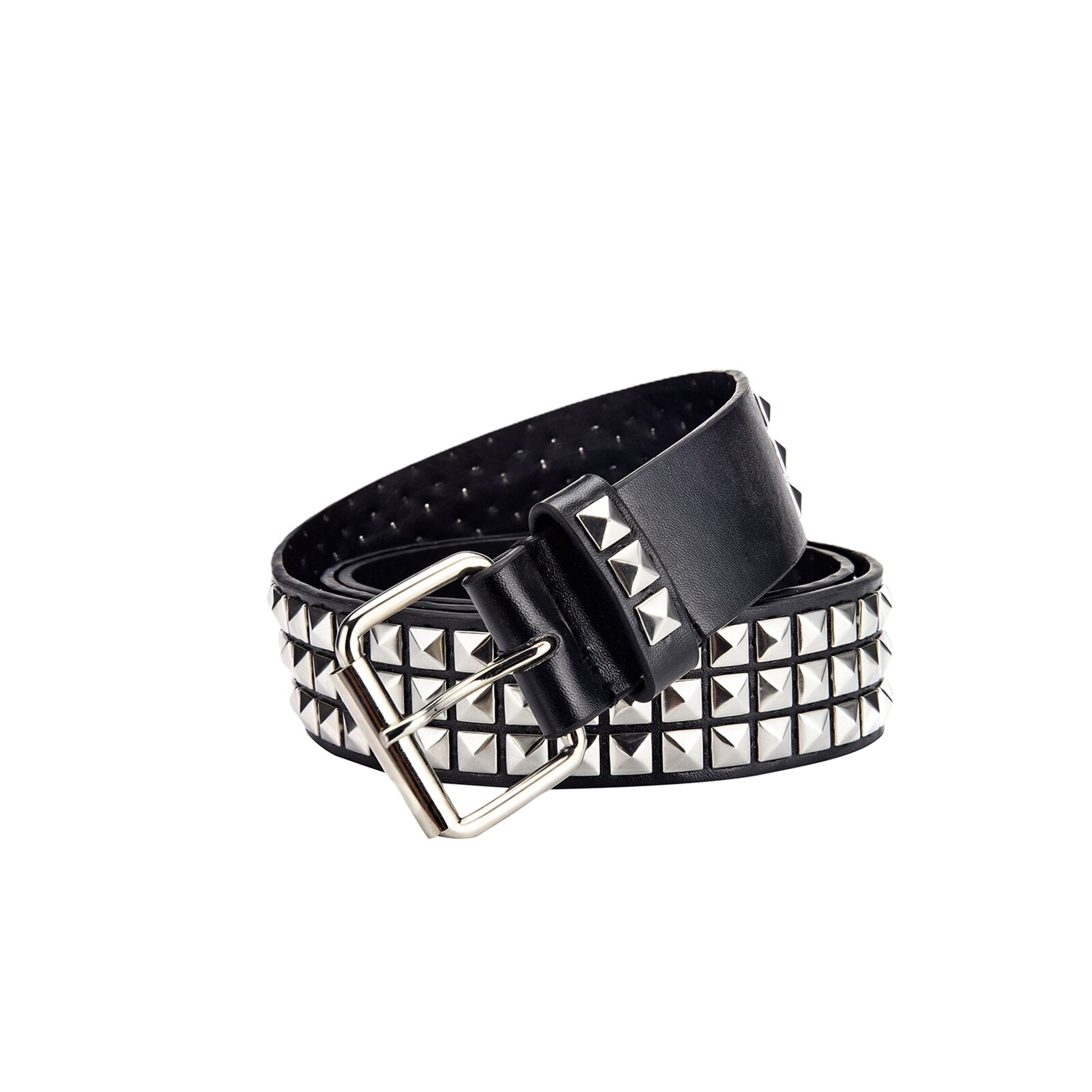 4 Kleuren Vrouwen Vintage Mode Riem Vierkante Kraal Klinknagel Punk Rock Hardware Jeans Vrouwelijke Taille Riemen