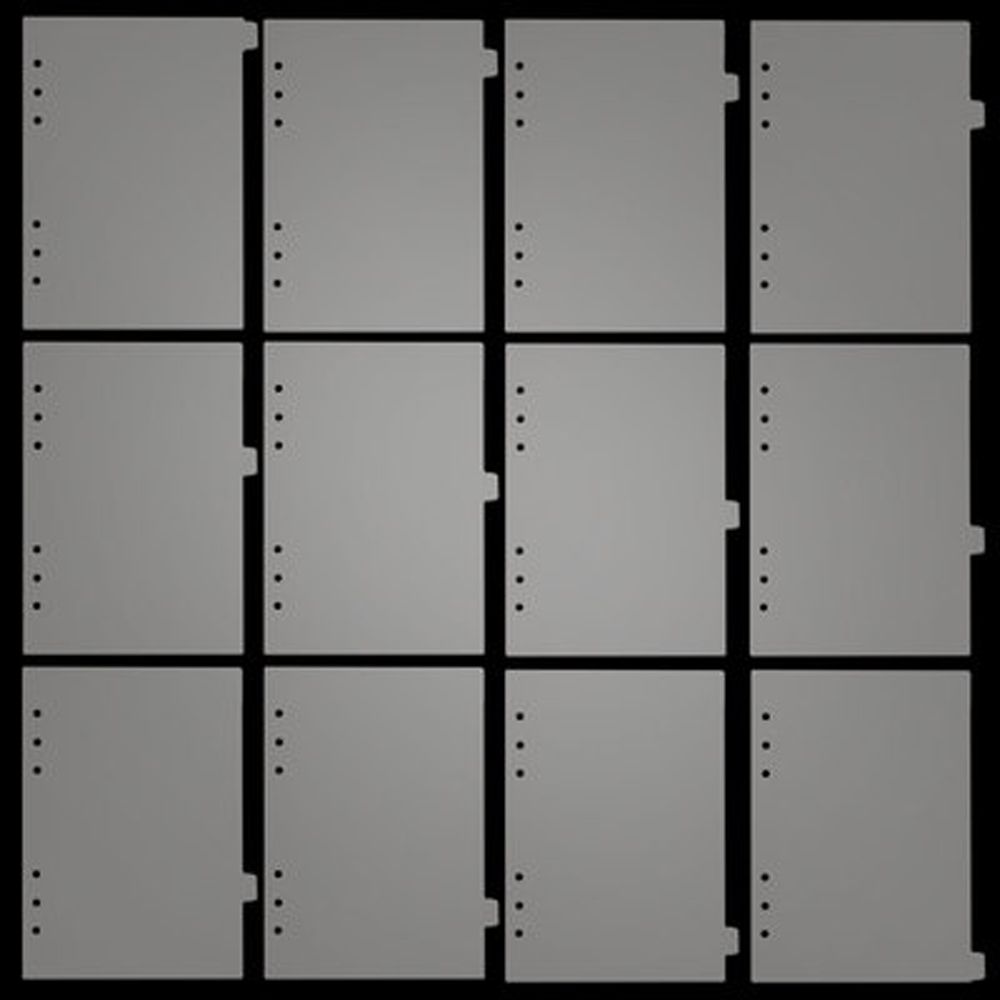 Notebook Sticker Separator Page Loose Leaf Page Dividers Binder Index Separator Binder Index Dividers Diary Book Sticker: Red