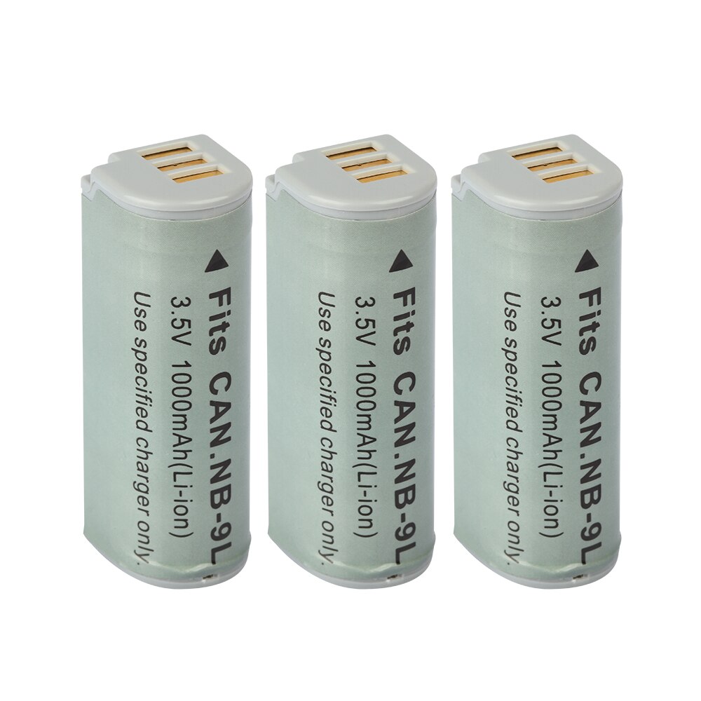 Batterie NB-9L NB9L für Canon ELPH 510 520 530 HS PowerShot N SD4500 IST IXUS 1000 1100 500 510 HS IXY 1 3 50S Kamera 1000mAh: 3Battery