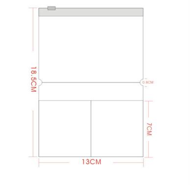 Midori standard s 'Viaggiatore taccuino PVC Tasca Della Chiusura Lampo Sacchetto di Raccolta Trasparente Pocker con I Titolari di Carta Cartella Archivio: Passport stile