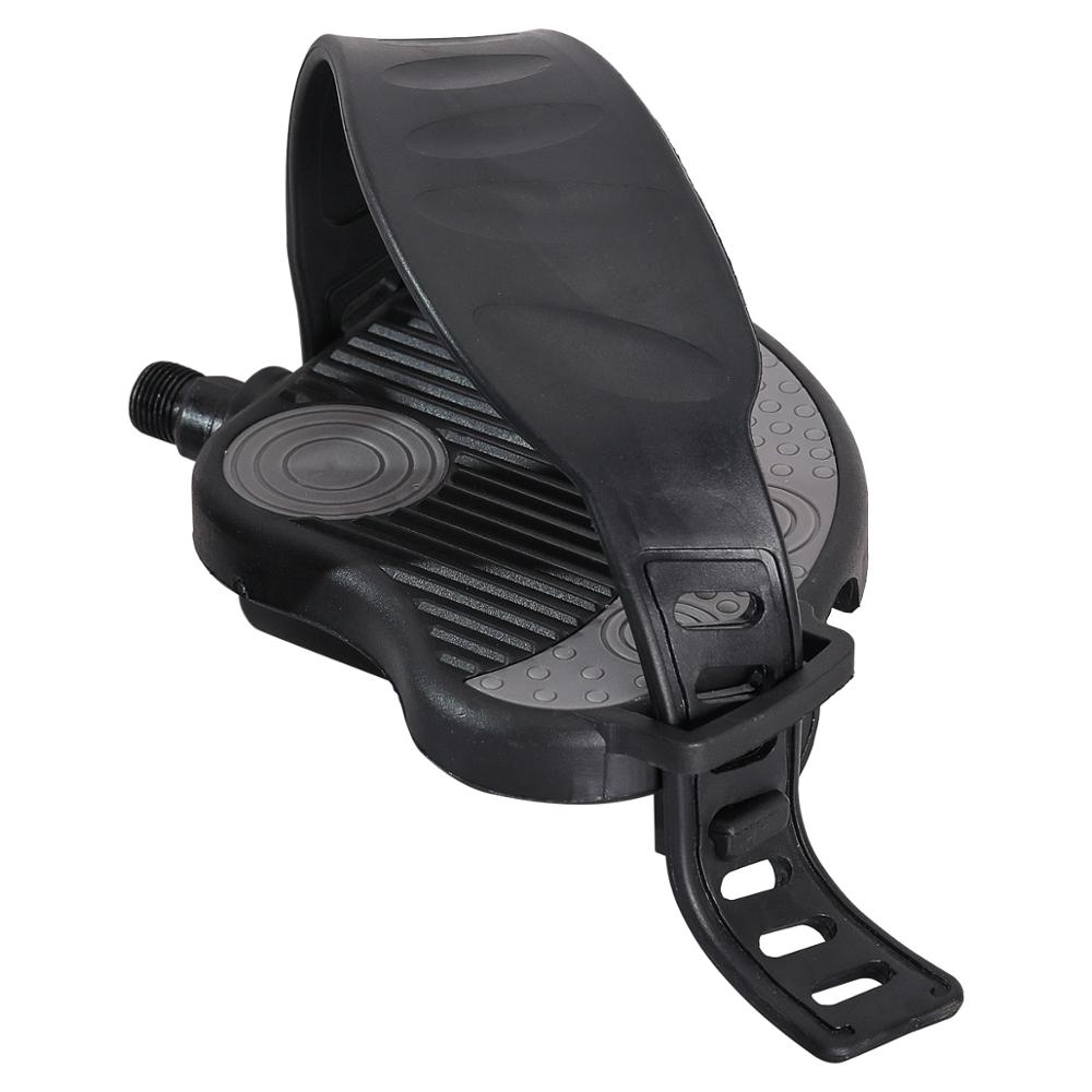 Pedali per biciclette autobloccanti 9/16 1/2 pollici con cinturini per MTB strada cyclbike pedali a rotazione fissa con cinturino con clip per le dita