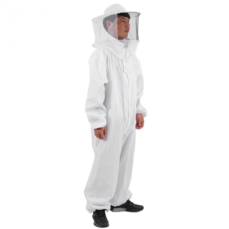 Traje de algodón para apicultores de abejas, guantes profesionales para quitar abejas de cuerpo completo, ropa de sombrero, Jaket traje protector, equipo de Apicultura