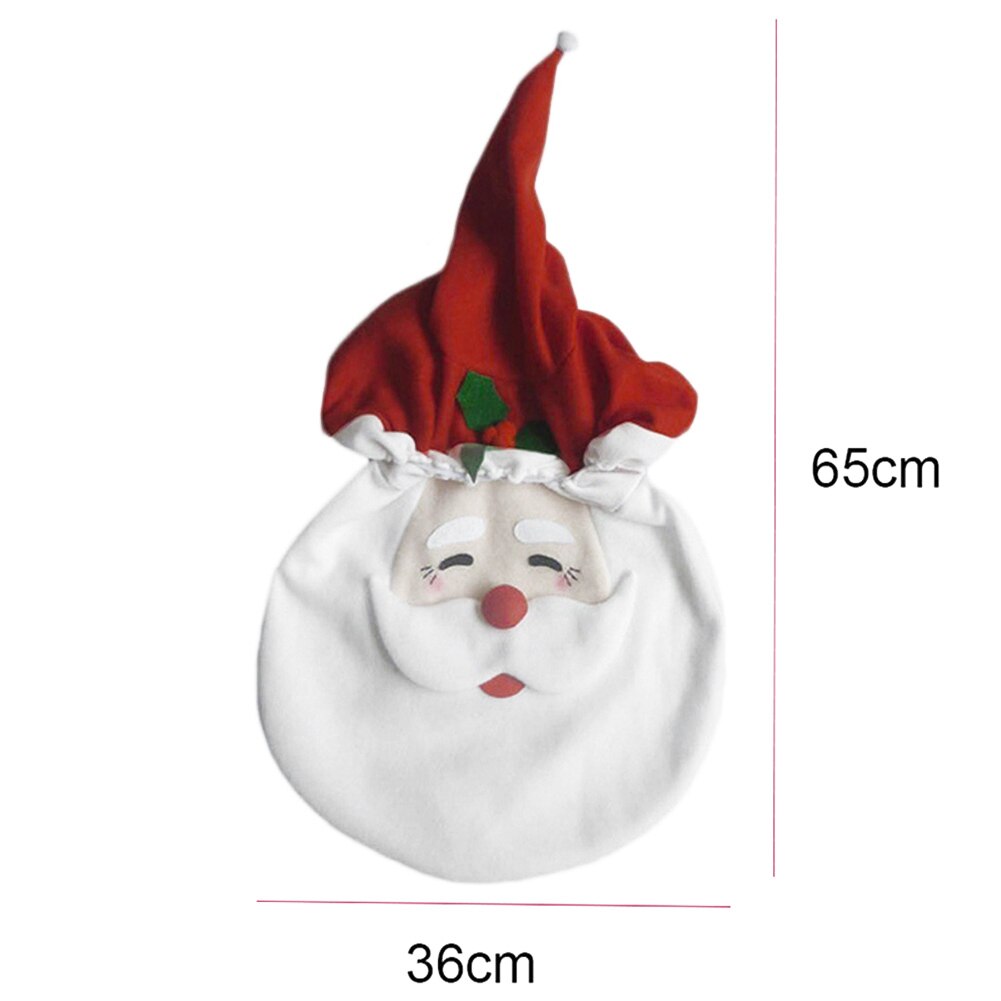 3D Kerstman Muursticker - Gebroken Muur Cartoon Kerstman Voor Feestdecoratie