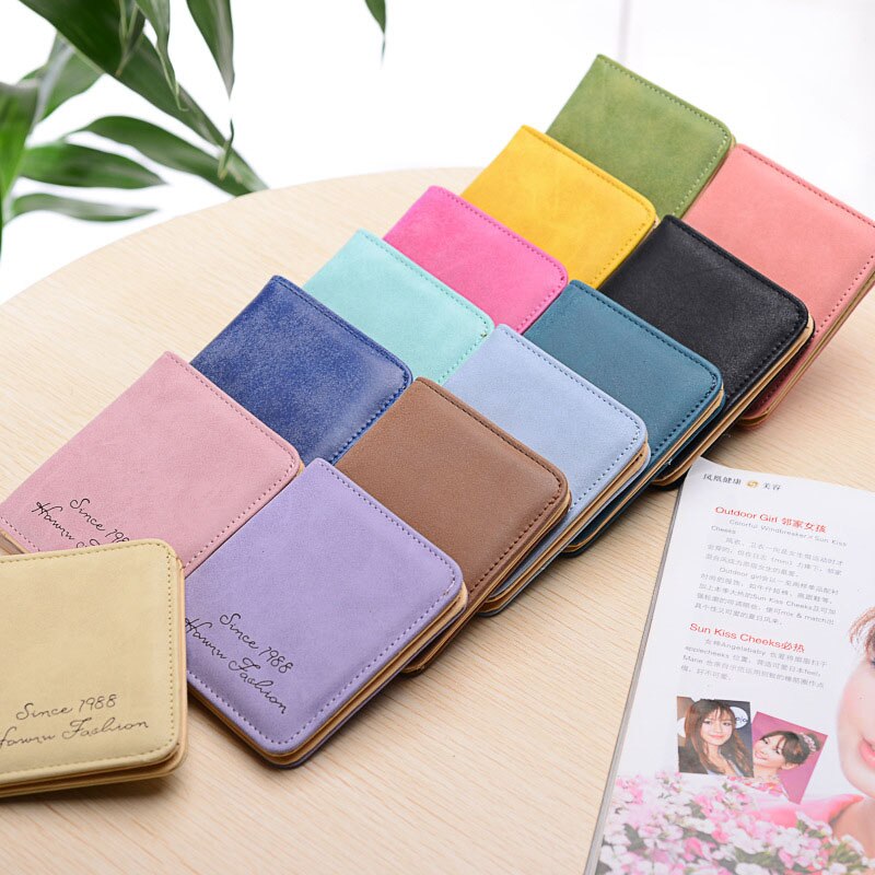 Korean Small Girl Mini Wallet Purse PU Leather Slim Female Wallets Change Purse Girls Mini Coin Purses Card Holder: Mix Color