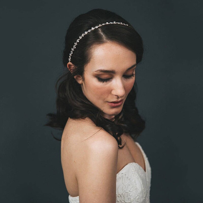 JK755 nueva boda peineta para Pelo Largo plata cristal mujeres accesorios de joyería para el cabello