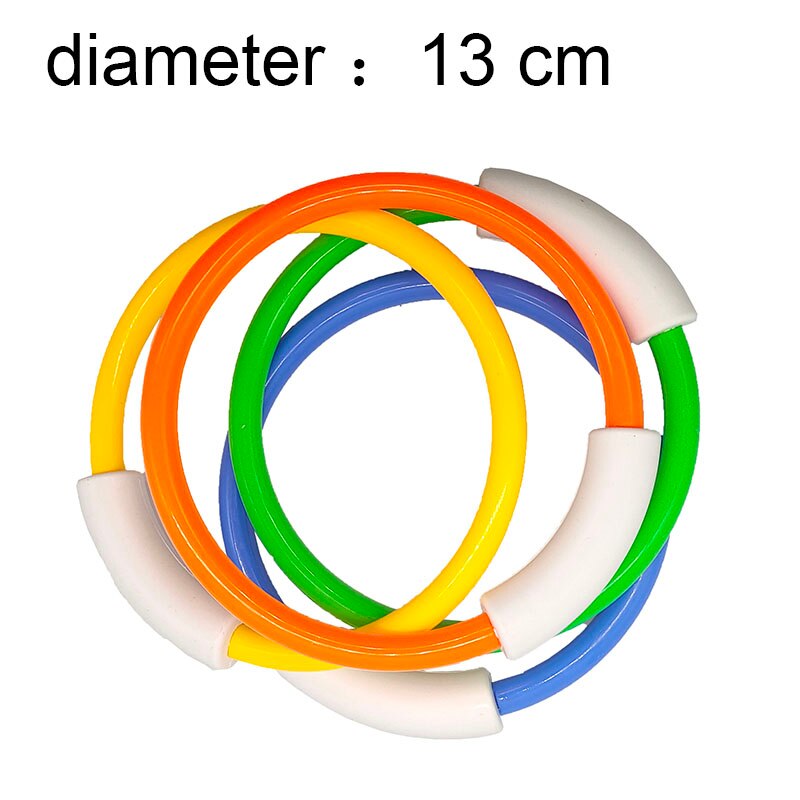 Swimjoyダイビングゲームおもちゃセット水泳プール投げるスティックダイビング水泳リングサークル水中子供ビーチプールアクセサリー: Diving rings 4pcs