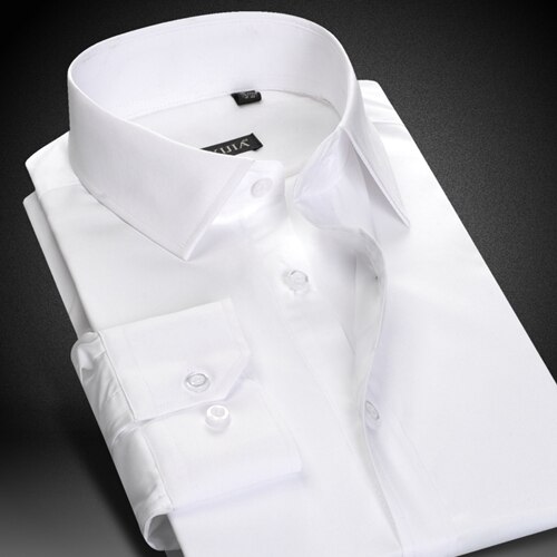 Mænds rynke-modstandsdygtige langærmede skjorteknaplukning bomuld klassiske standard skjorter til erhvervsarbejde: 41