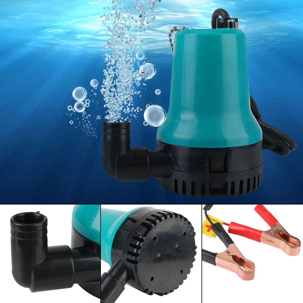 Filter Aquarium Marine Bilgen pumpe Boden absaugung Tauch wasserpumpe DC 12V/24V für Haushalt/Landwirtschaft 4600 U/min 50W tragbar