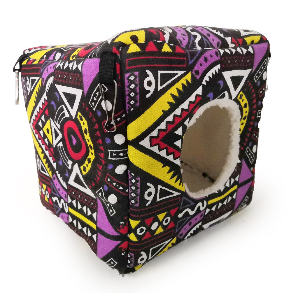 Cube Small Pet Cage Warm Winter Hamster Mini Animal Cage Hanging Bird Nest Bed House Hammock For Rodent/Guinea Pig/Rat/Hedgehog