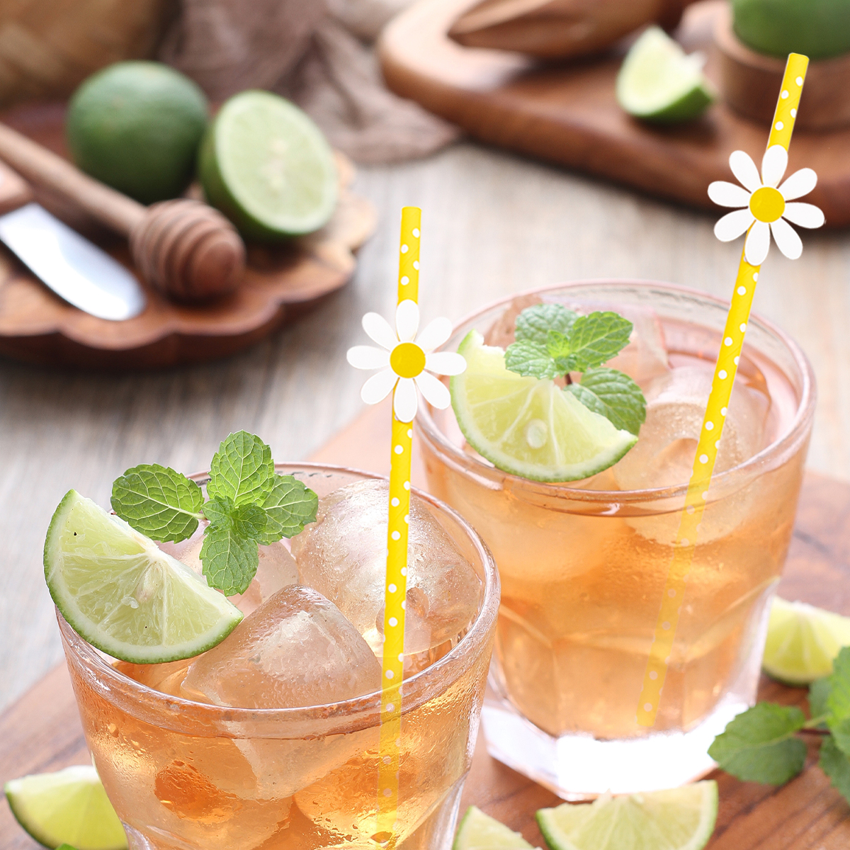 10/20/30 Stuks Daisy Bloem Papieren Rietjes Wegwerp Rietjes Daisy Thema Verjaardagsfeestje Decoraties Bruiloft Feestartikelen