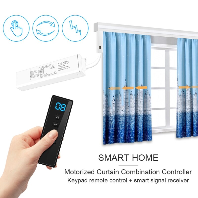 Universal RF 433.92Mhz Wireless Remote Control Transmitter AC123 Receiver AC226 for Blinds Automated Curtains