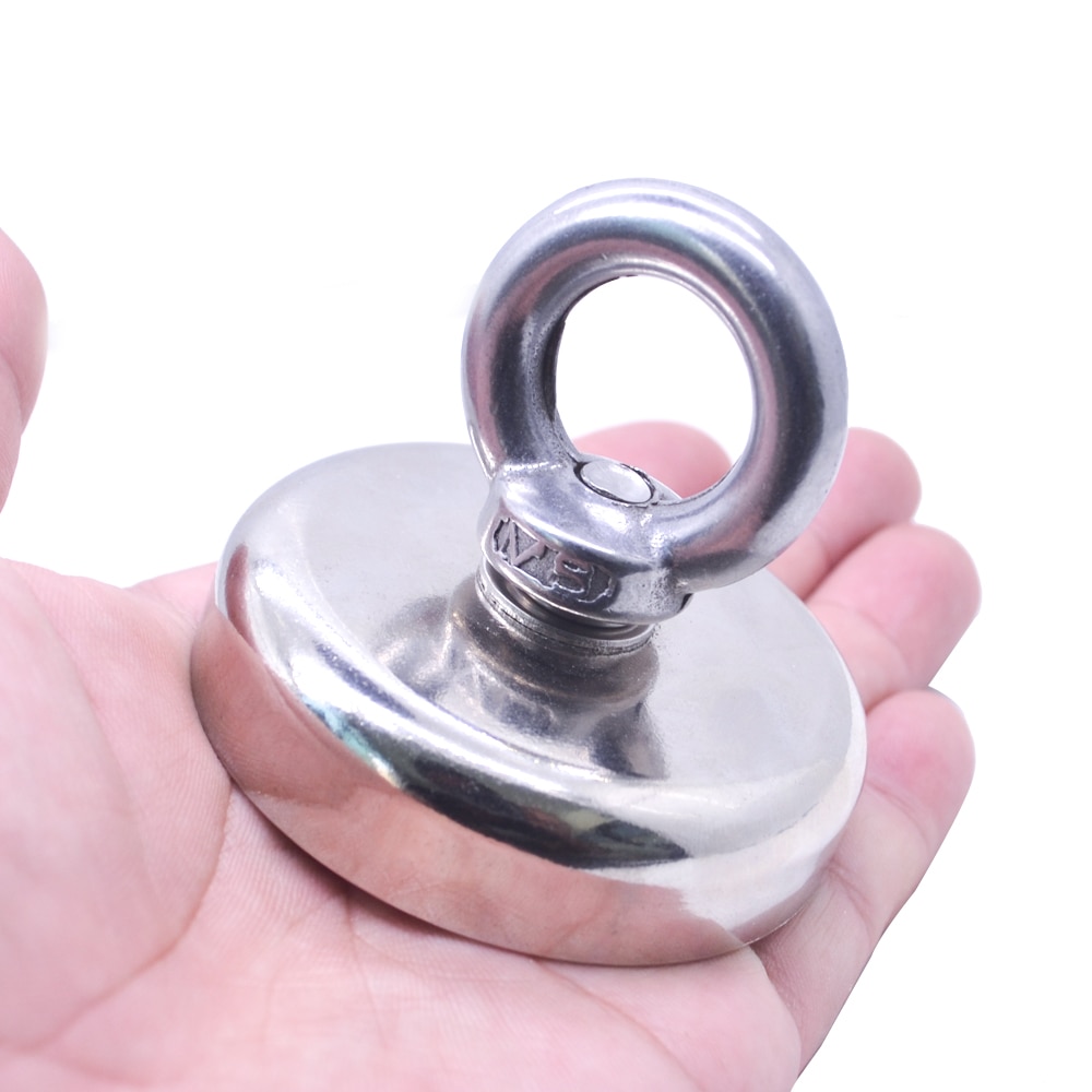 Starke Magnet Topf Angeln Magnet Tiefe Meer Salvage Magnetische Haken Permanent Neodym NdFeB Magnetischen Angeln Werkzeug mit Seil