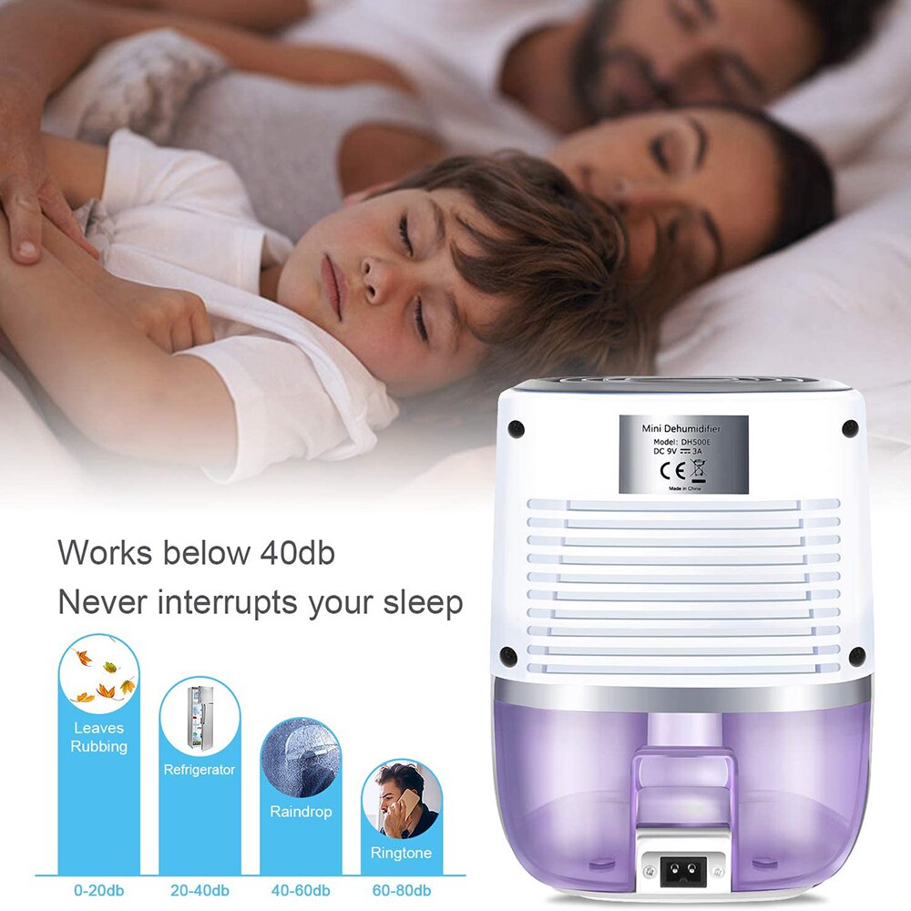 Thank share – déshumidificateur avec absorbeurs d&#39;humidité, sèche-Air avec réservoir d&#39;eau de 600ml, déshumidificateur d&#39;air pour la maison, sous-sol, salle de bain, garde-robe