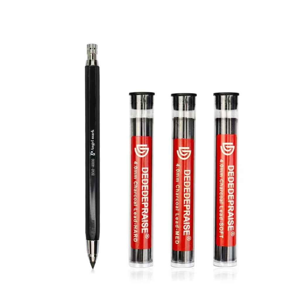 4mm Sketch Drawing Mechanical Pencil Automatic Charcoal Pencils For Students Kids Stationery Supplies TR-4000 Art Pencil
