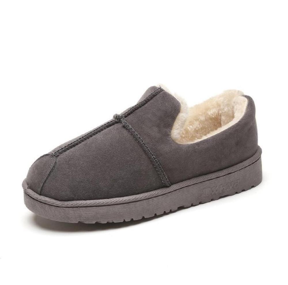 Bont Warm Loafers Winter Vrouwen Schoenen Vrouw Flats Pluche Dames Schoenen Casual Slip-On Sneeuw Schoenen Zapatos de Mujer