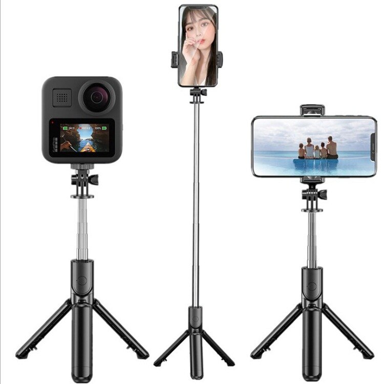 Stijl S3 Bluetooth Selfie Stok Gopro Action Camera Selfie Stok Horizontale En Verticale Nemen Draagbare Outdoor Fotoshoot H