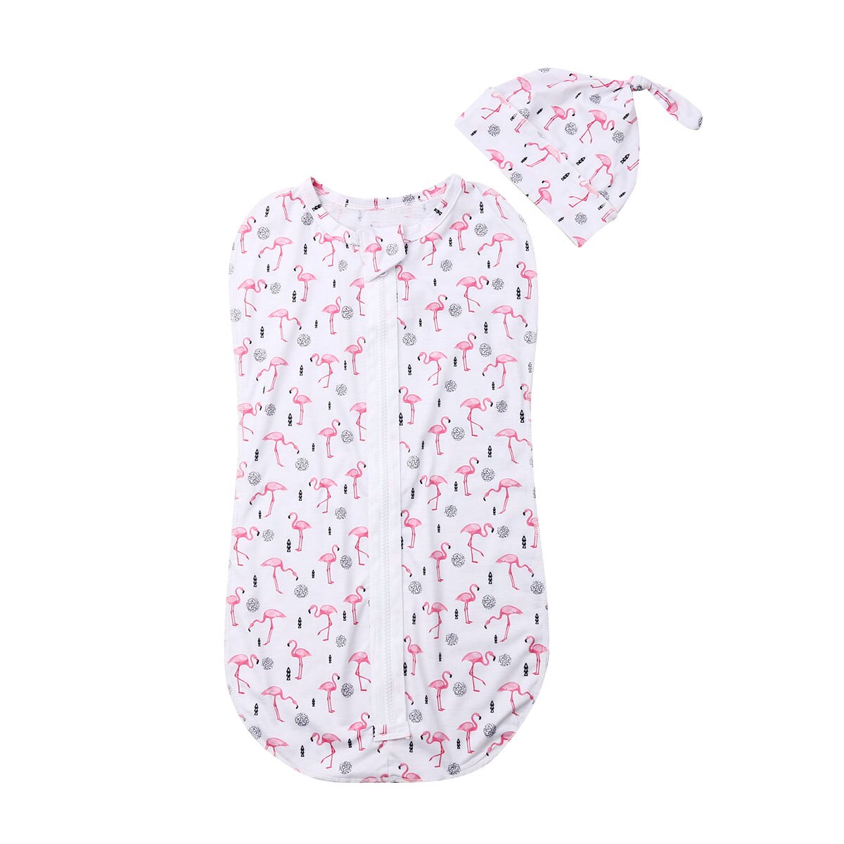 5 Styles 0-6month -né infantile enfants bébé filles garçons sacs de couchage + chapeaux dessin animé impression automne fermeture éclair sommeil couverture 2 pièces: 2 / 0-3 M