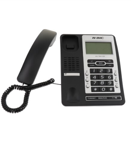Office home phone caller ID hands-free call fixed phone landline black Corded Phone Home Office Business Hotel Caller ID LCD