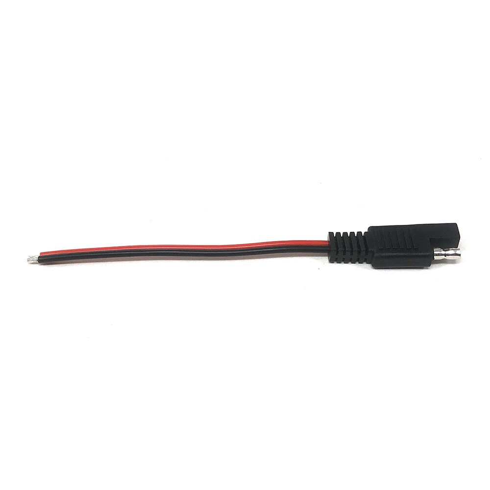 2Pcs 18AWG SAE Extension Cable 2-Pin SAE Quick Disconnect Plug 10A Solar Battery Panel SAE Plug Input Cable and Output Cable